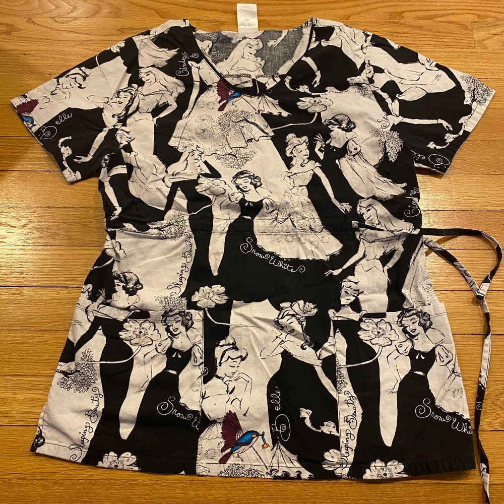 Disney Princess Nurse Scrubs - Size Medium
